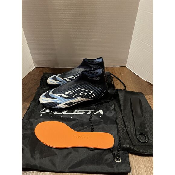 Lotto SOLISTA 100 VI GRAVITY FG Men Size 7 218128_9Z4 Navy/White Soccer Shoes - Picture 9 of 9